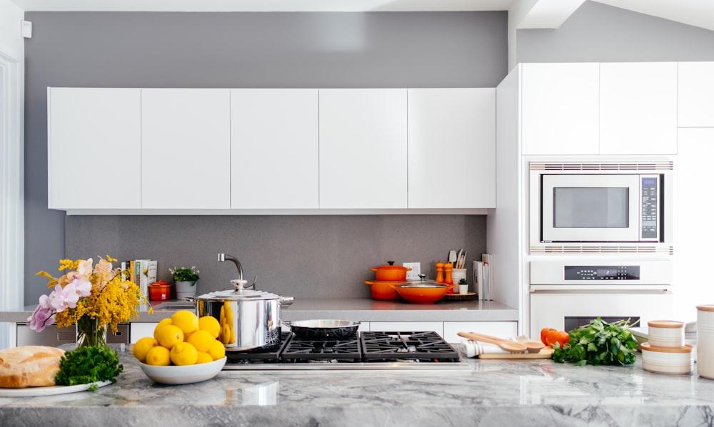 A bright, modern kitchen in a finished home
